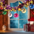 thumbnail image 6 of Christmas Tinsel Garland 5.52ft Metallic Twist Foil Garland With Colorful Christmas Ball Shiny Thick Tinsel Decor Christmas Tree Hanging Decorations for Holiday Wedding Party Home Decor, 6 of 8