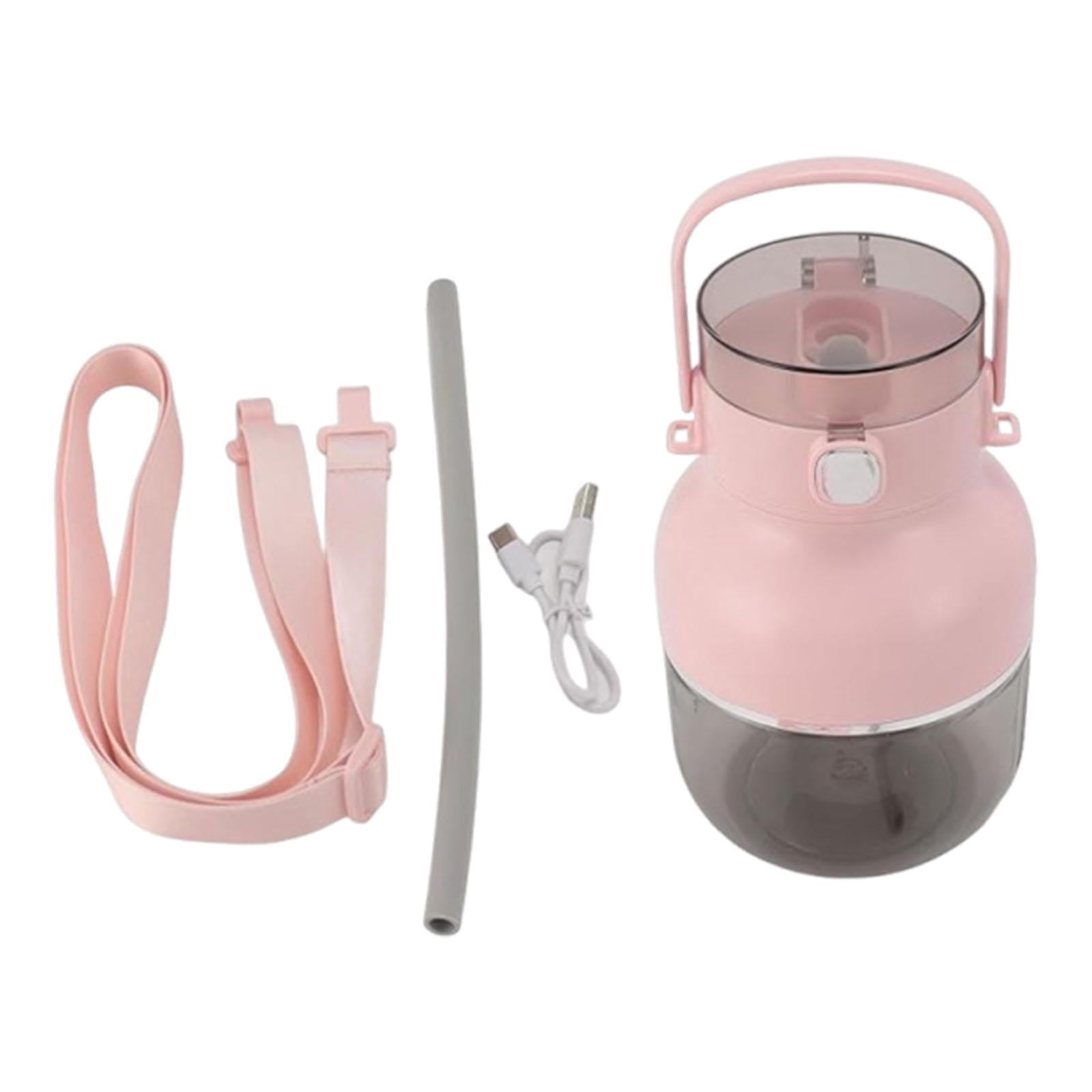 CoudarTitie Portable Electric Blender Personal Juicer 500ml USB C Charging Leakproof Lid 70W Pink