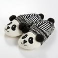 thumbnail image 4 of EeaseMX Pantuflas de panda para otoño e invierno, adorables y cálidas, de algodón, para el suelo, para el interior del hogar - 20 cm (niño/19 cm de largo interior), 4 of 7