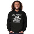 thumbnail image 5 of Sarcastic Property of Awesome Dude Hoodie Hooded Sweatshirt Men Brisco Brands S, 5 of 6