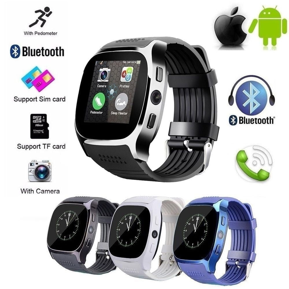 Bluetooth Smart Watch with Camera SMS MP3 Smartwatch Support Sim TF for IOS Android PK DZ09 GT08 SAMSUNG WATCH APPLE WATCH Walmart