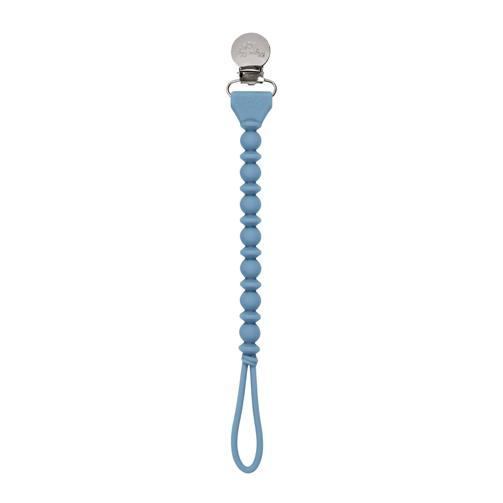 Itzy Paci Strap™ Beaded Pacifier Clip Blue