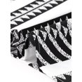 thumbnail image 5 of Agnes Orinda Women's Plus Size Summer Tops Boho Drawstring Tassel V Neck Short Sleeve Floral Printed Casual Blouses 1X Black, 5 of 6