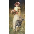 thumbnail image 2 of Ferdinand Heilbuth 11x18 Gold Ornate Wood Frame and Double Matted Museum Art Print Titled - In the Morning, Also Said Woman to the Dog (1880), 2 of 4