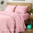 thumbnail image 3 of Ivy Union 7 Piece Box Stitched Comforter and Sheet Set - Comfy, Breathable, All Season - Full, Light Pink, 3 of 9