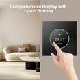 thumbnail image 4 of BIMZUC Smart WiFi Thermostat Electric Floor Heating Controller 16A Digital Temp Control ±1°C Accuracy Color LCD 95-240V (3.4 inches / 8.6 cm) Black, 4 of 9