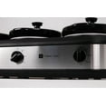 thumbnail image 3 of Culinary Chef 3 x 2.5 Qt. Triple Slow Cooker - Stainless-Steel, 3 of 7
