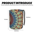 thumbnail image 3 of Naloa Round Mandala Car Trash Can Garbage Car Accessories Trash Can Car Waste Bin for for Driver and Passenger Any Vehicle, 3 of 7