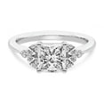 thumbnail image 4 of IGI Certified 3 Carat Princess Shape Lab Grown Diamond Engagement Ring | 14K White Gold | Beatrice Marquise Side Stone Diamond Ring | FG-VS1-VS2 Quality Friendly Diamonds, 4 of 6