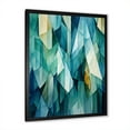 thumbnail image 3 of Designart "Tessellations In Teal" Abstract Shapes Picture Framed Canvas Prints, 3 of 5