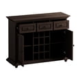 thumbnail image 6 of Farmhouse Buffet Cabinet, Industrial Coffee Bar Cabinet with 12 Wine Rack, 48” Sideboard Cabinet with 3 Drawers, 2 Cabinets & Spacious Top, Sideboard Buffet Cabinet for Kitchen Dining Room Living Room, 6 of 8