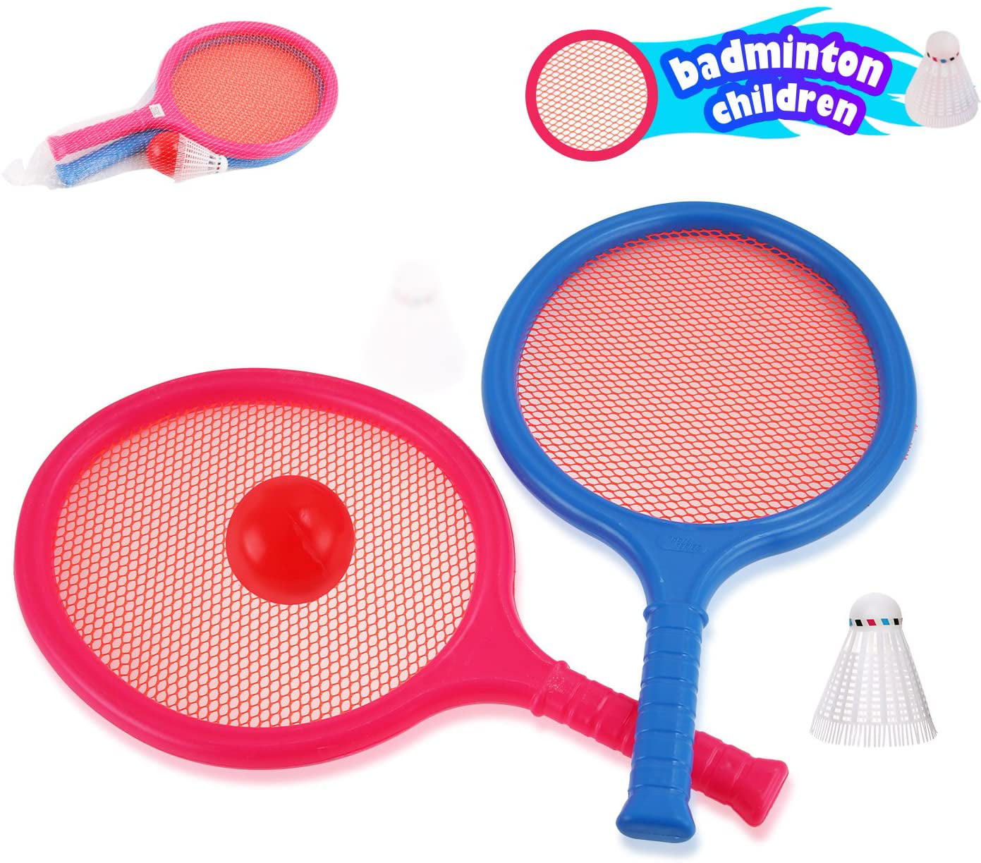 Suitable For All Ages Aluminium Tennis Racket Set 2 Rackets & Ball