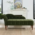 thumbnail image 5 of Jennifer Taylor Home Samuel Tufted Roll Arm Chaise Lounge Olive Green Velvet, 5 of 16