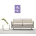 thumbnail image 2 of Canvas Wall Art Gallery Wrap Canvas Prints - Keep Calm and Carry On | Stretched Purple Canvas Home Decor Ready to Hang - 12" x 18", 2 of 3