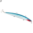 thumbnail image 2 of NIBOLOG Simulation Fish Long Fishing Lure Crankbaits Hooks Minnow Hard Baits Tackle Tool, 2 of 7