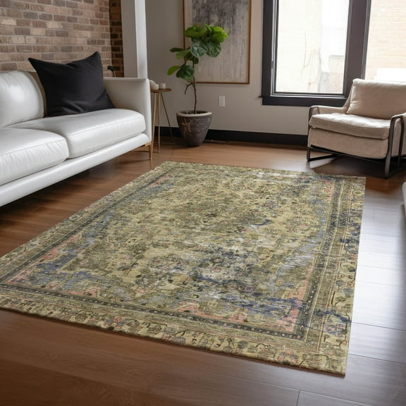 Addison Rugs Chantille Indoor/Outdoor Traditional Global Aloe Washable Rectangle Rug, 10' x 14'