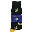 thumbnail image 2 of Urban-Peacock Men's Novelty Fun Socks - Bananas - Black - 1 Pair, 2 of 2