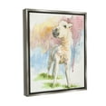 thumbnail image 4 of Stupell Industries Modern Foal Painting Animals & Insects Painting Gray Floater Framed Canvas Art Print Wall Art, 25 x 31, 4 of 10