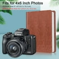thumbnail image 4 of Photo Album for 4x6 Photos - 112 Pockets Vegan Leather Cover Memory Albums Book for Birthday Family Anniversary Vacation Pictures, Vintage Brown, 4 of 5