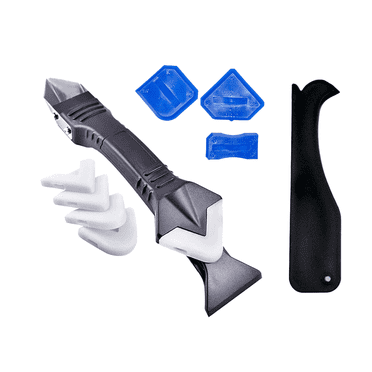 FACEGA 2Pcs Caulking tool Multifaceted Utility Putty Knife Interchangeable Heads Scraper tool Case