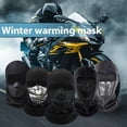 thumbnail image 2 of Motorcycle Balaclava Skull Print Full Face Mask, Stretch Fleece Thermal Headwear for Motorbike, Skiing, Cycling, Windproof & Cold Protection, Winter Rider Gear, 2 of 8