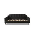 thumbnail image 4 of Edgar Channel Tufted Sofa Bed Daybed Jet Black, 4 of 10