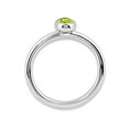 thumbnail image 4 of Solitaire Peridot Ring 1/2 Carat (ctw) in Sterling Silver, 4 of 4