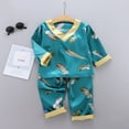 thumbnail image 3 of Baby Girls Boys Long Sleeve Pajama Sets Toddler Kids Casual Sleepwear 1-5Y, 3 of 3