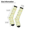 thumbnail image 4 of Fotbe Dachshund Dog Puppy print Women's Men's Novelty Crew Socks Cotton Socks Knee High Socks for Walking,Running,Nurses,Pregnancy, 4 of 8