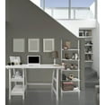 thumbnail image 3 of Trestle Bureau d'Ordinateur Moderne Blanc par Convenience Concepts / 090107W, 3 of 3