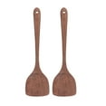 thumbnail image 4 of Flat Wooden Spatula2pcs Wooden Spatula Household Kitchen Cookware Long Handle Wooden Spatula Power Packed Performance, 4 of 5
