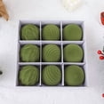thumbnail image 1 of Green Velvet Christmas Ornament Balls Set Flocked Christmas Tree Decorations Plastic Hanging Balls Xmas Decor For Home Party Holiday Festive Tree Trimming 9Pcs Set Green, 1 of 3