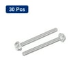 thumbnail image 3 of Uxcell M3x35mm Phillips Hex Head Flange Bolts, 30 Pack 304 Stainless Steel Screws, 3 of 5