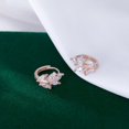 thumbnail image 5 of Solid 925 Sterling Silver CZ Leaf Hoop Earrings Huggie for Women Teens Leaf Cartilage Hoop Earrings Helix Earrings, 5 of 11