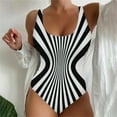 thumbnail image 2 of Huesdet One Piece Swimdress Swimsuits for Women Tummy Control Swim Dresses Skirt Bathing Suit[White,6XL], 2 of 5