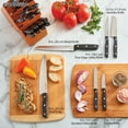thumbnail image 5 of Farberware Stamped 20 Piece Triple Rivet Stainless Steel Kitchen Knife Set with Block Black, 5 of 15