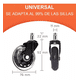 thumbnail image 3 of 5pcs Ruedas Para Sillas Oficina Repuesto Ruedas Giratorias Malubero, 3 of 5