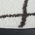 thumbnail image 7 of SAFAVIEH Berber Mercer Janey Abstract Shag Area Rug, 8' x 10', Ivory/Grey, 7 of 7