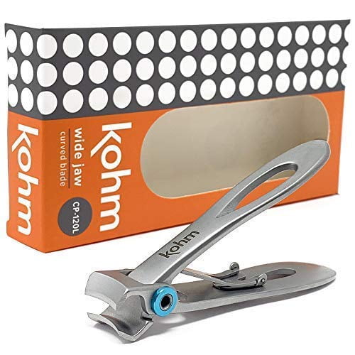 Kohm CP120L 5mm Heavy Duty, Wide Jaw Toenail Clippers for Thick