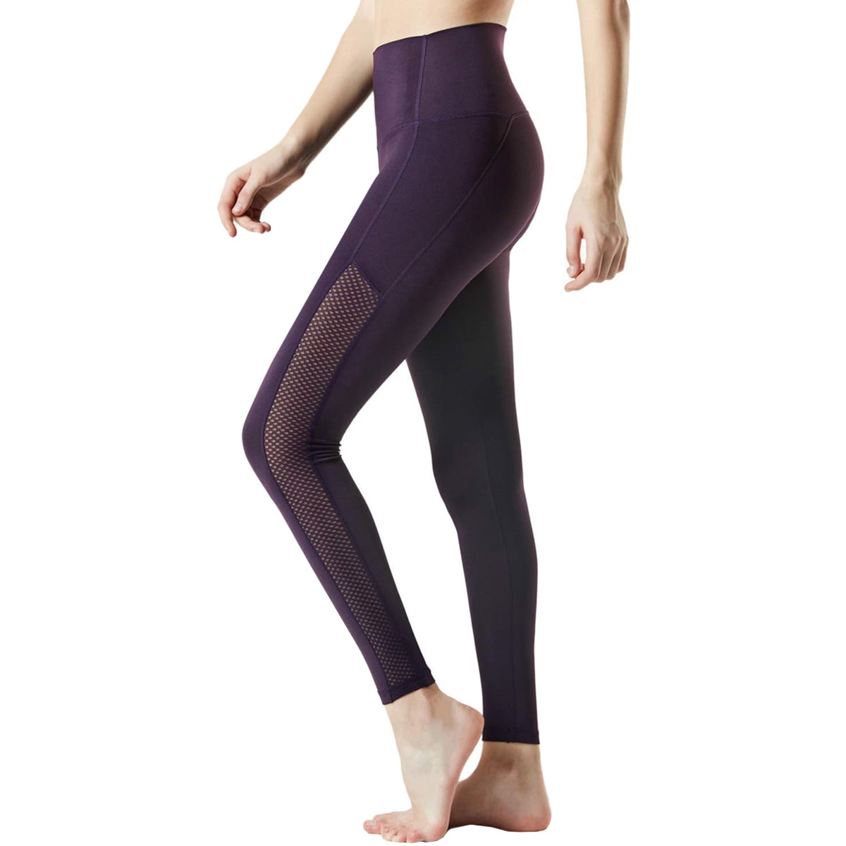 TSLA Yoga Pants 21 inches Capri High-Waist Tummy Control w Pocket