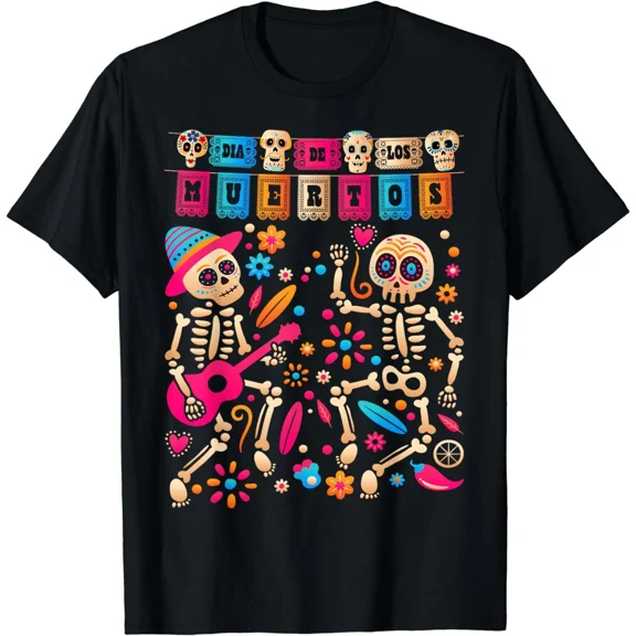 Dia De los Muertos Day of the Dead Mexican New Unisex T-Shirt, up to size 5xl