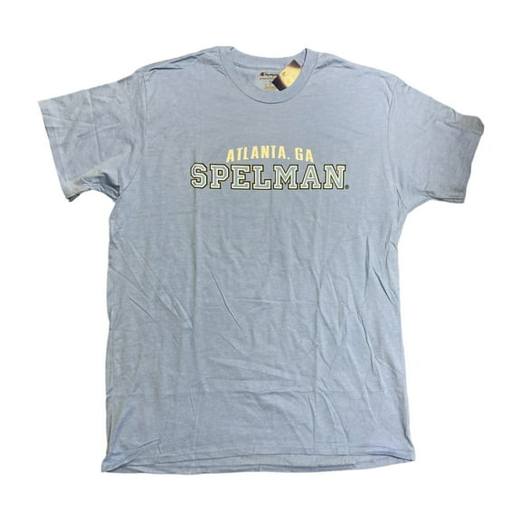 Champion Men's Spelman College Jaguars Short Sleeve Shirt (Blue, XXL)
