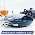 thumbnail image 2 of Blue Diamond Hard Anodized Toxin-Free Ceramic, Metal Utensil Safe Frying Pan 11", 2 of 7