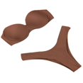 thumbnail image 3 of Women Summer Two-piece Bikini Set Push-up Padded Tube Top Triangle, 3 of 6