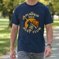thumbnail image 4 of Pumpkin Spice Must Flow T-Shirt – Halloween Skeleton Coffee Lover – Festive Seasonal Wear, 4 of 6