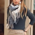 thumbnail image 6 of MESSUEN Long Scarves for Women Desert Scarf Winter Scarves Vintage Scarf Warm Scarf Shawl Wraps for Women Ladies Scarves Lightweight Shawl Beach Scarf Z Navy A, 6 of 8