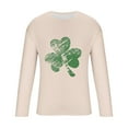 thumbnail image 4 of Maean St Patricks Day Shirt for Men Long Sleeve Fashion T-Shirt Mens Big and Tall Tops Clothes, 4 of 5
