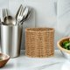 thumbnail image 4 of unbranded Soporte Para Utensilios De Cocina Con Rattan Falso Ventilado Y Cesta Ovalada Marrón, 4 of 6