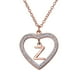 thumbnail image 1 of Collar de Mujer Corazón con Inciales LuckyLy, Modelo Adina rosa UNITALLA, 1 of 7