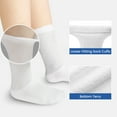 thumbnail image 3 of ELUTONG Mens Diabetic Socks 6 Pairs Extra Wide Loose Socks for Swollen Feet US 5-11, 3 of 5